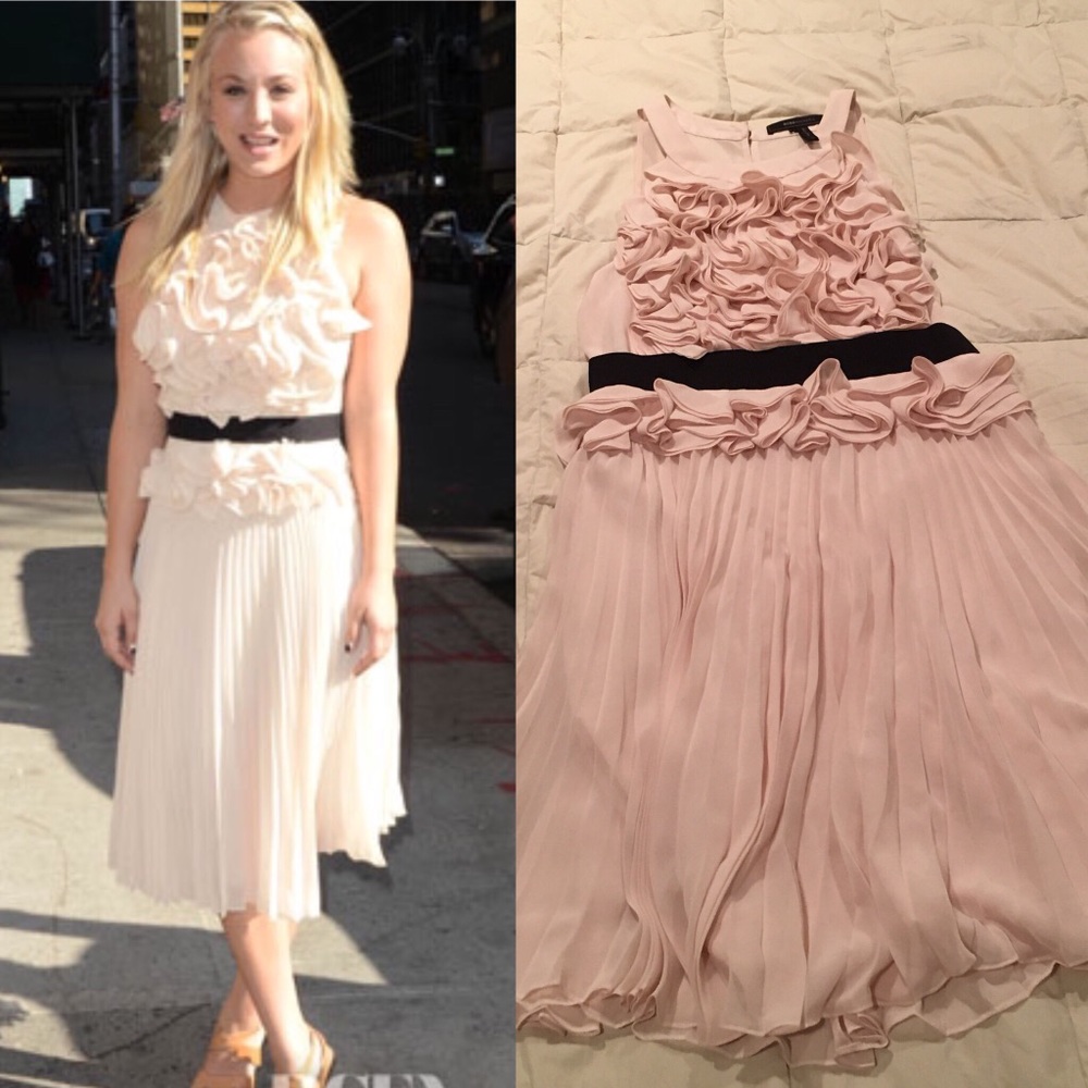 Pleated Ruffle BCBGMAXAZRIA MaxAzria Dress